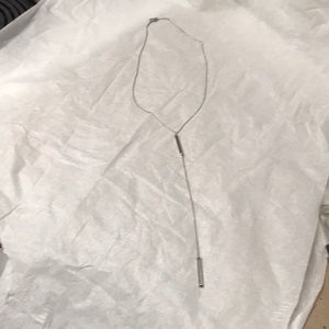 Kendra Scott Silver Lariat Necklace